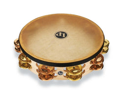LP Pro 10 Inch Double Row Headed Tambourine - Brass/Bronze Hybrid - Pro 10 Double Row