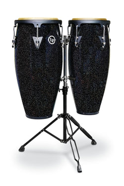 LP Aspire 10-inch and 11-inch Santana Black Magic Conga Set with Double Stand - Santana Apire 10“ and