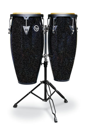 LP Aspire 10-inch and 11-inch Santana Black Magic Conga Set with Double Stand - Santana Apire 10“ and
