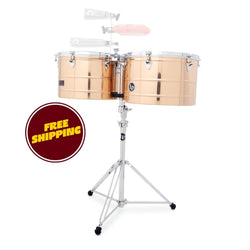 LP LP1516-BZ 15“ and 16” Prestige Thunder Timbales - Bronze - Prestige 15“ & 16”