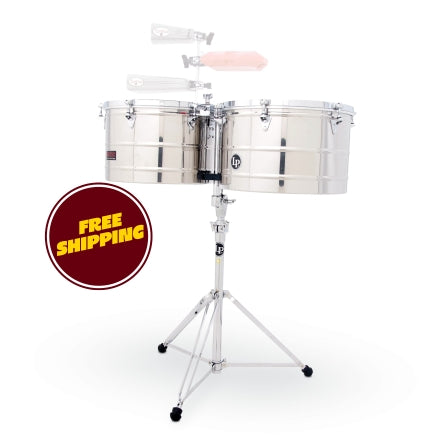 LP LP1516-S 15“ and 16” Prestige Thunder Timbales - Stainless Steel - Prestige 15“ & 16”