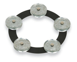 LP LP3806BGA 6-Inch Tambo-Ring - Black Sand with Galvanized Steel Jingles - Tambo-Ring Black