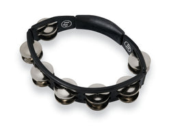 LP LP150 Cyclops Handheld Tambourine - Black with Steel Jingles - Cyclops Handheld
