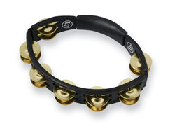 LP LP170 Cyclops Handheld Tambourine - Black with Brass Jingles - Cyclops Handheld