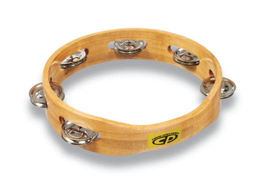 CP by LP CP388 8“ Handheld Single Row Tambourine - Steel Jingles - CP Single Row