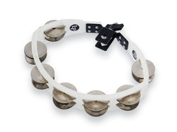 LP LP162 Cyclops Mounted Tambourine - White with Steel Jingles - Cyclops Mounted