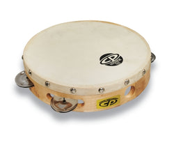 CP by LP CP378 8“ Handheld Single Row Headed Tambourine - Steel Jingles - CP Single Row Head