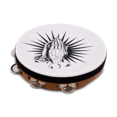 Praying Hands Tambourine Natural, 10“ - Praying Hands