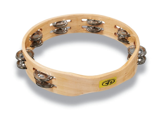 Cp By Lp Cp390 10 Handheld Double Row Tambourine - Steel Jingles