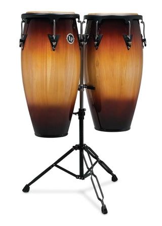 LP Aspire 11-inch and 12-inch Conga Set with Double Stand - Vintage Sunburst - Aspire 11“ and 12”