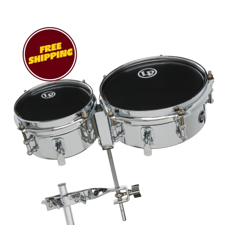 6-Inch and 8-Inch Mini Snare Timbales with Mount - Steel