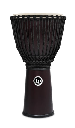 LP LP799-DW 12-1/2“-Inch Rope Tuned Siam Walnut Djembe - Rope-Tuned Djembe,