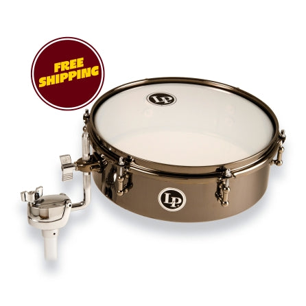 Lp Lp812-bn 12 Mountable Drum Set Timbale - Black Nickel