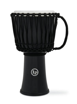 Lp 10-inch Rope Tuned Circle Djembe With Perfect-pitch Head - Black