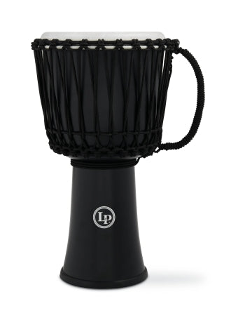 Lp 10-inch Rope Tuned Circle Djembe With Perfect-pitch Head - Black