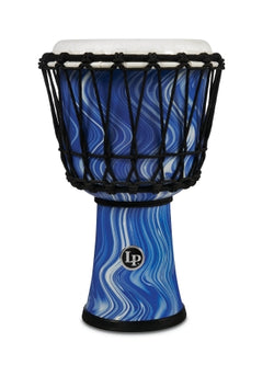 LP 7-inch Rope Tuned Circle Djembe with Perfect-Pitch head - Blue Marble - Circle 7“ Djembe