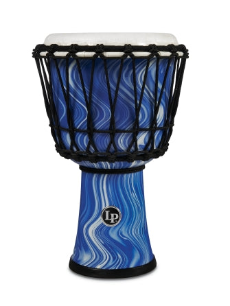 LP 7-inch Rope Tuned Circle Djembe with Perfect-Pitch head - Blue Marble - Circle 7“ Djembe