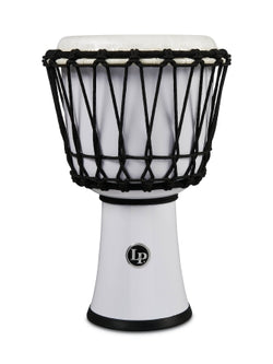 LP 7-inch Rope Tuned Circle Djembe with Perfect-Pitch head - White - Circle 7“ Djembe