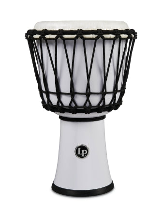 LP 7-inch Rope Tuned Circle Djembe with Perfect-Pitch head - White - Circle 7“ Djembe