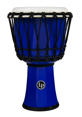 LP 7-inch Rope Tuned Circle Djembe with Perfect-Pitch head - Blue - Circle 7“ Djembe