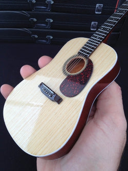 Natural Finish Acoustic Model - Miniature Guitar Replica Collectible