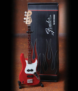 Fender™ Jazz Bass™ – Classic Red Finish - Officially Licensed Miniature Guitar Replica