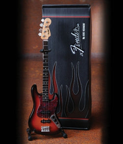 Fender™ Jazz Bass™ – 3-Color Sunburst - Officially Licensed Miniature Guitar Replica