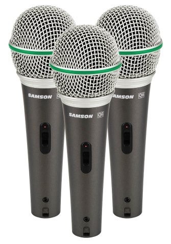 Q6 Dynamic Supercardioid Handheld Mic - Dynamic Microphone 3-Pack