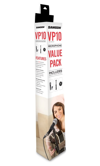 VP10 Microphone Value Pack - Includes R21S Handheld Microphone, MK10 Boom Stand and 18' Cable with 1/4″ to XLR Connectors