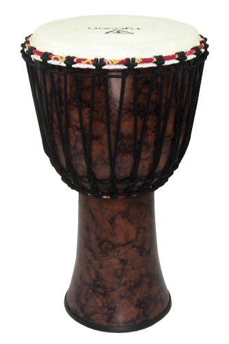 10″ Fiberglass Djembe – Rope Tuned - Marble Finish