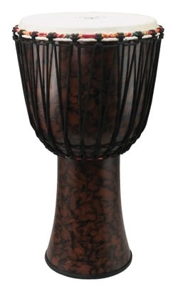 12″ Fiberglass Djembe – Rope Tuned - Marble Finish
