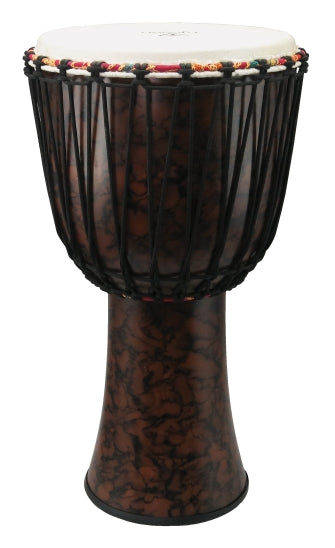 12″ Fiberglass Djembe – Rope Tuned - Marble Finish