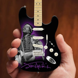 Jimi Hendrix Photo Tribute Fender™ Stratocaster™ - Officially Licensed Miniature Guitar Replica