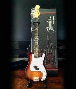 Fender™ Precision Bass – Sunburst Finish - Miniature Guitar Replica Collectible