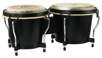 Ritmo Series Black Finish Bongos - 6″ & 7″