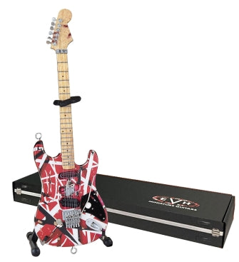 Frankenstein Miniature Replica Guitar – Official EVH Merchandise - Red-White-Black
