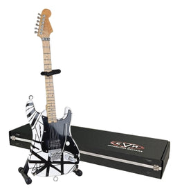 Original “Franky” Miniature Replica Guitar – Official EVH Merchandise - Black and White