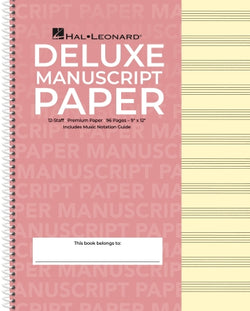 Deluxe Wirebound Premium Manuscript Paper (Pink Cover)