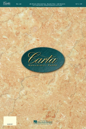Carta Manuscript Paper No. 22 – Professional