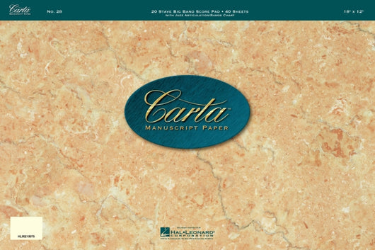 Carta Manuscript Paper No. 28 – Professional