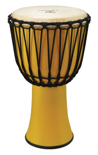 10″ Fiberglass Djembe – Rope Tuned - Yellow Finish