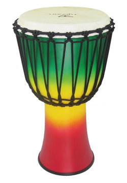 10″ Fiberglass Djembe – Rope Tuned - Jamaican Finish
