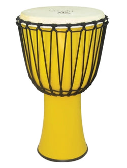 12″ Fiberglass Djembe – Rope Tuned - Yellow Finish