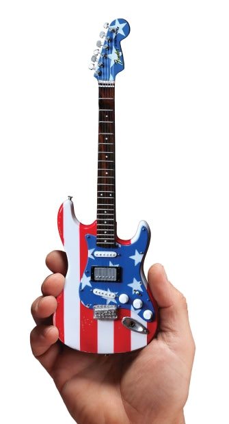 Fender™ Stratocaster™ – Stars & Stripes USA – Wayne Kramer - Officially Licensed Miniature Guitar Replica