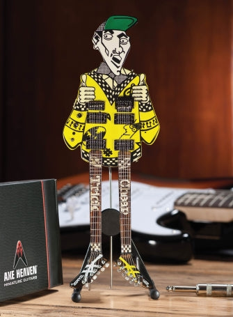 Rick Nielsen™ Uncle Dick Doubleneck Model - Miniature Guitar Replica Collectible