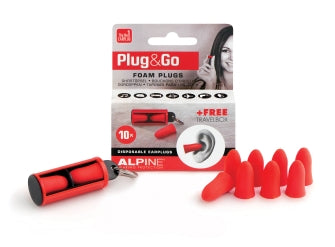 Plug & Go Foam Plugs - Individual Pack of 10 Earplugs