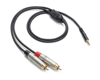 Tourtek Pro – 1/8″ TRS (Stereo) to Dual RCA (Metal) Cable