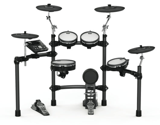 KT-300 - Electronic Drum Set with Remo Mesh Heads, Kick Pedal & Tennis Beater