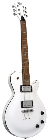 Patriot Decree Standard Gloss White Chambered Electric Guitar