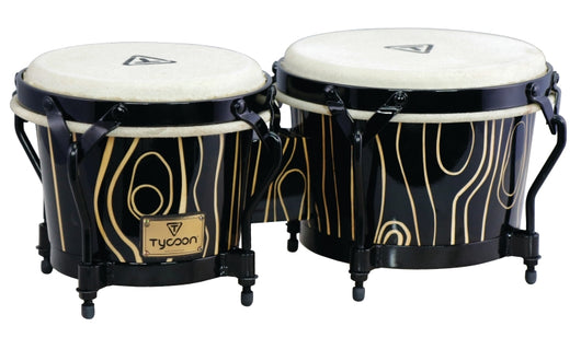 Supremo Select Cyclone Series Bongos - 7″ & 8-1/2″ Bongo Set with Black Steel Hardware